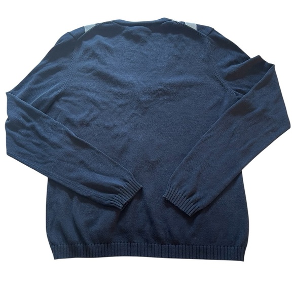 Brooks Brothers Argyle Cardigan Sweater V-Neck Silk Blend Size Medium - Picture 8 of 10